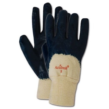 Magid Textile Gloves, Palm Coat, Natural, Men's (Fits Large) 12 PK 1570P
